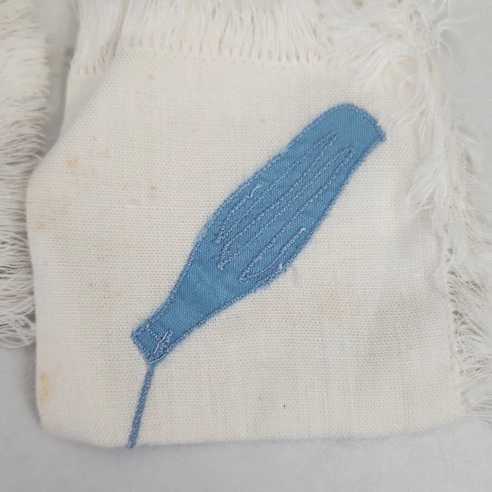 6 Vintage Embroidered Linen Napkins